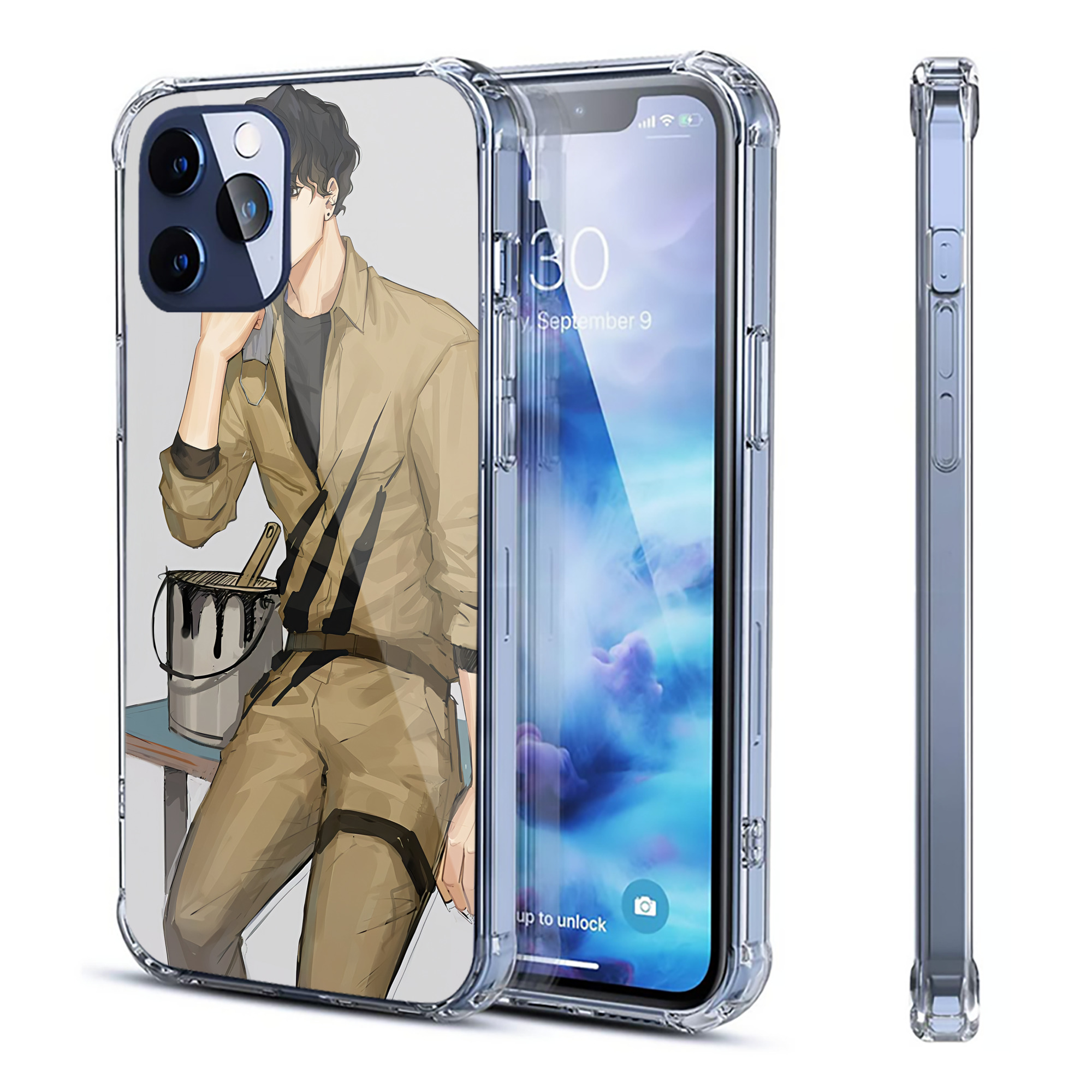 （画像用） ハイキュー!! Haikyu!! 【iPhone 12シリーズ対応】透明スマホケース（クリアソフトケース）